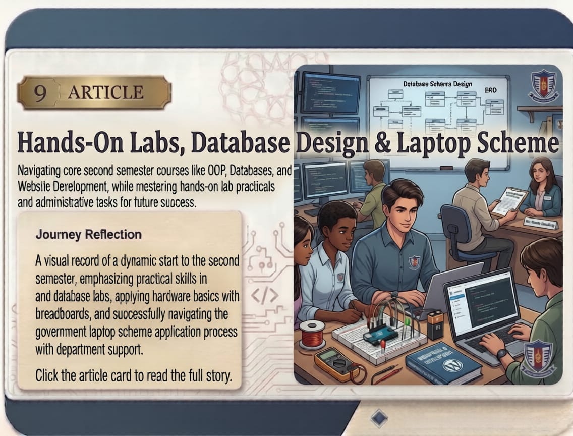 Cover artwork for First Weeks of Second Semester & Labs